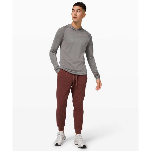 Lululemon At Ease Jogger 29" Inseam Heathered Savannah Red Men's Size Large - Picture 13 of 13